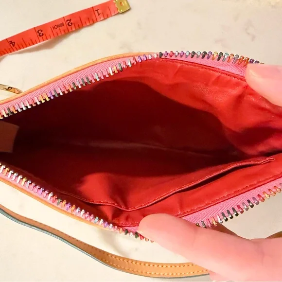 EOC Dooney & Bourke Pink Miami Beach Wristlet - Picture 6 of 7